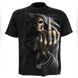 Spiral Death Embers Grim Reaper bikers Thsirt, ofensive graphic, black, size XXL